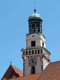 285 Věž kostela sv. Jakuba Většího v Prachaticích